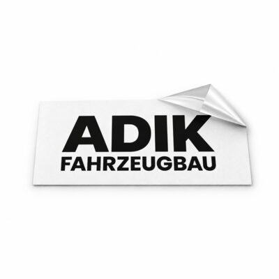 Adik - Aufkleber in schwarz - verschiedene Größen